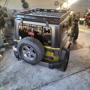 Brakoon Roof Rack installed on Jeep Wrangler JK